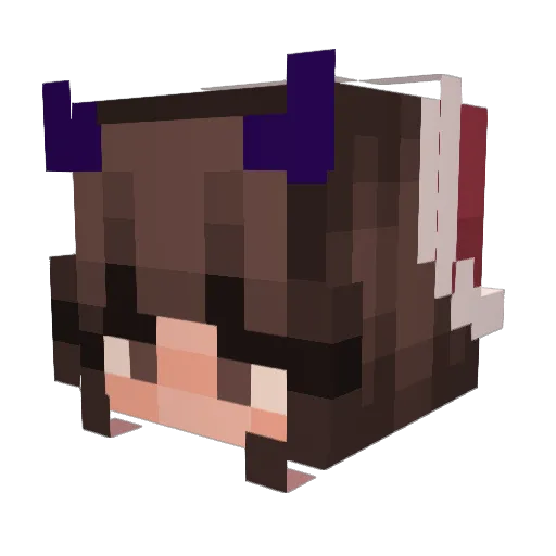 its_IExist Minecraft avatar head, 3D render