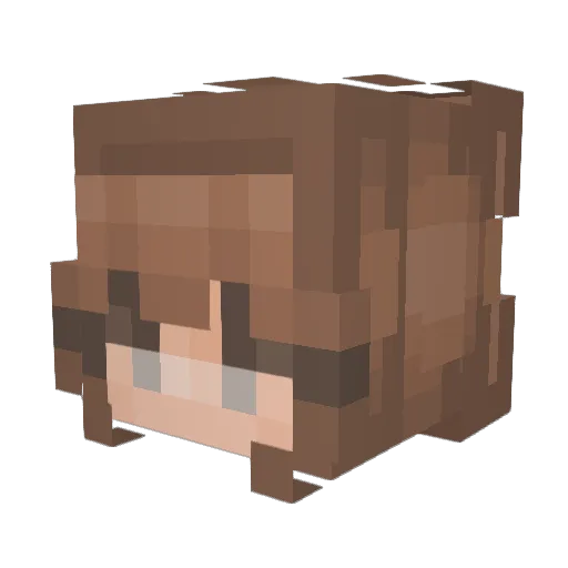its_Migz Minecraft avatar head, 3D render