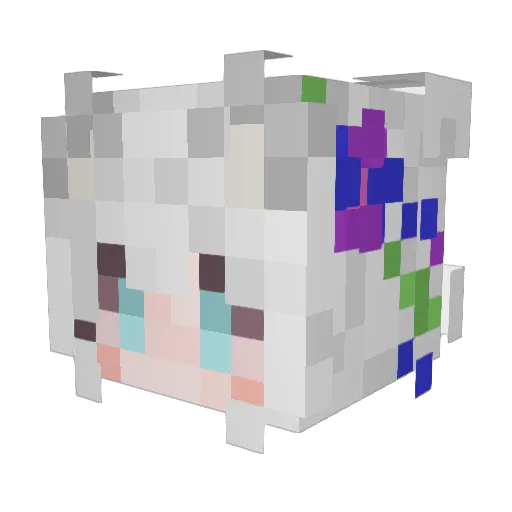 its__ivy Minecraft avatar head, 3D render
