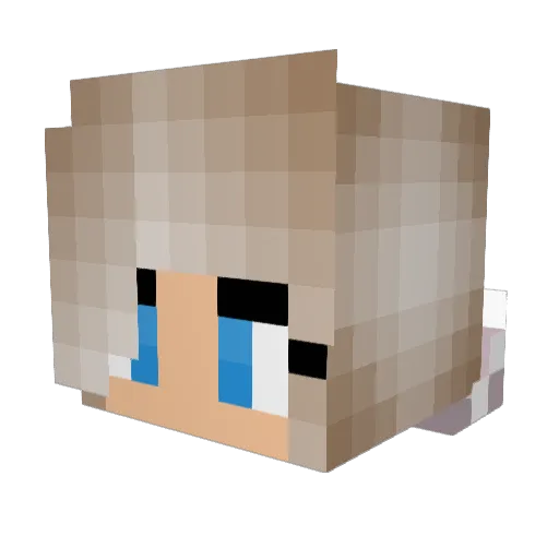 its_alessia Minecraft avatar head, 3D render