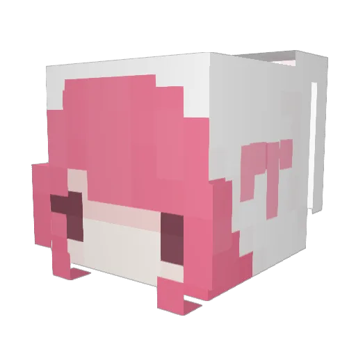 its_anaa Minecraft avatar head, 3D render