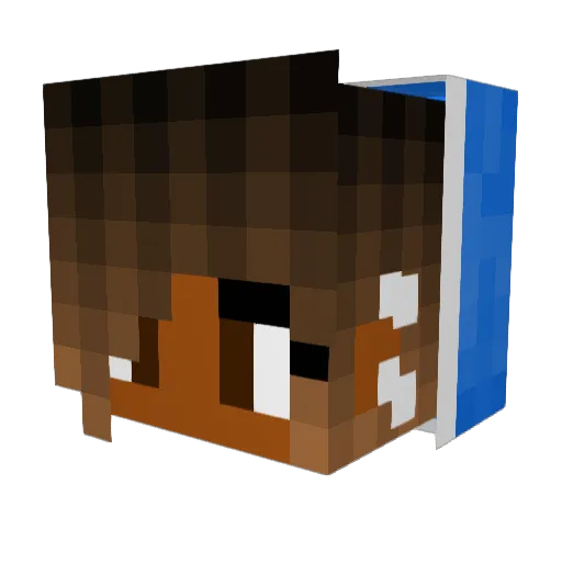 its_ayala Minecraft avatar head, 3D render