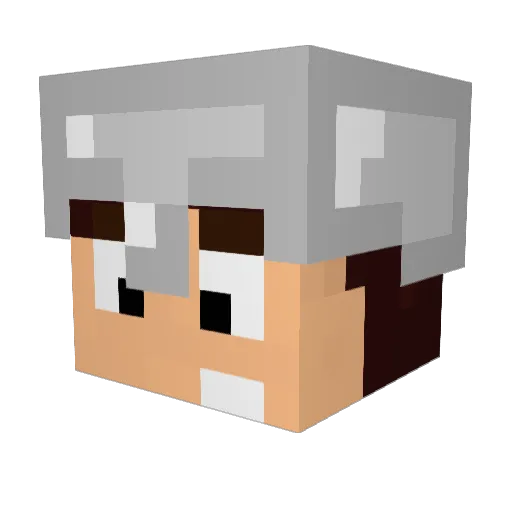 its_bellza Minecraft avatar head, 3D render