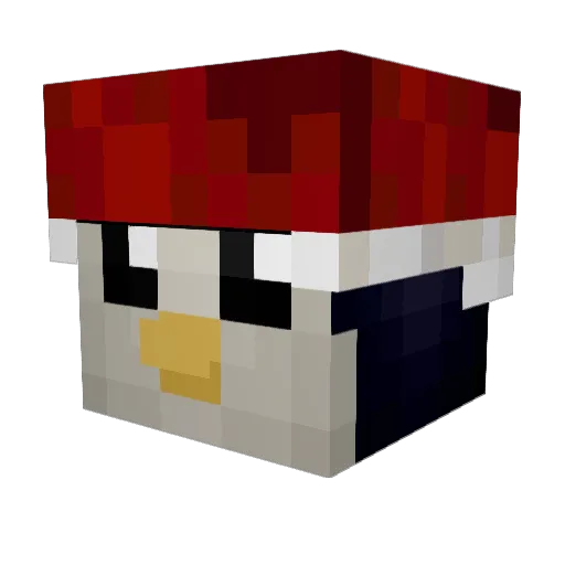 its_benaq Minecraft avatar head, 3D render