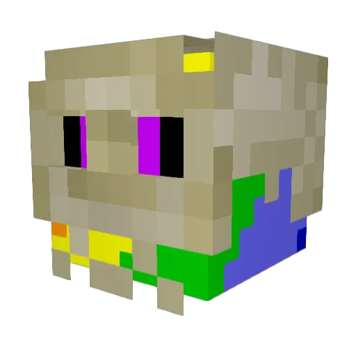 its_bock Minecraft avatar head, 3D render