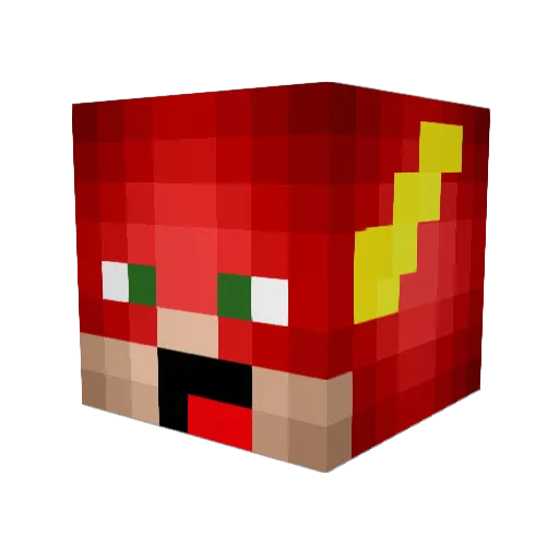 its_flip Minecraft avatar head, 3D render