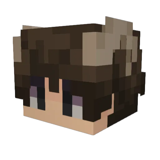 its_harunn Minecraft avatar head, 3D render