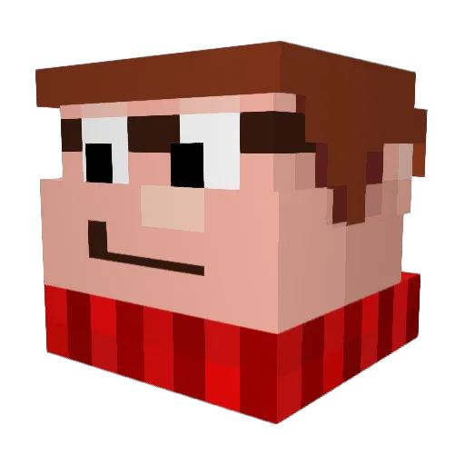 its_lama556 Minecraft avatar head, 3D render