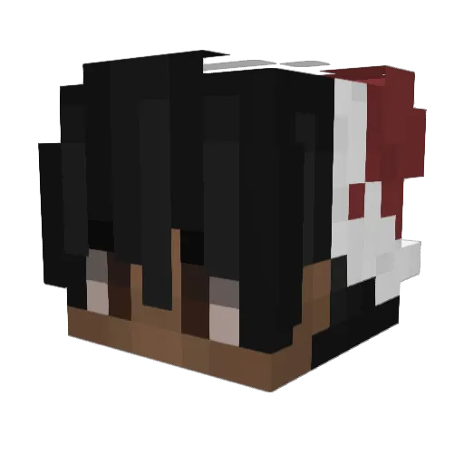 its_raxiecave Minecraft avatar head, 3D render
