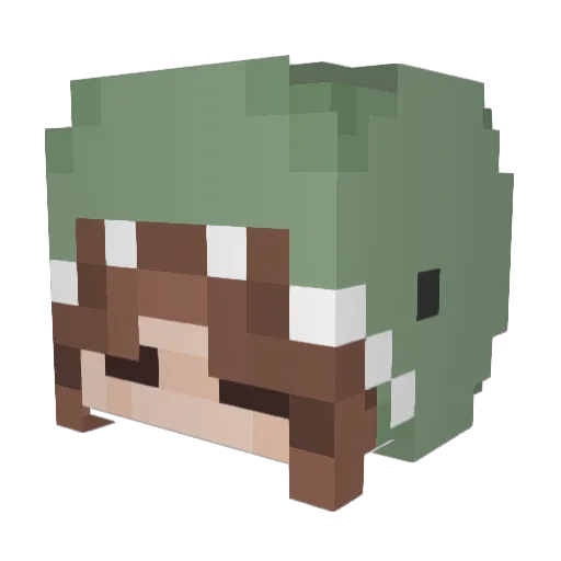 its_renee Minecraft avatar head, 3D render