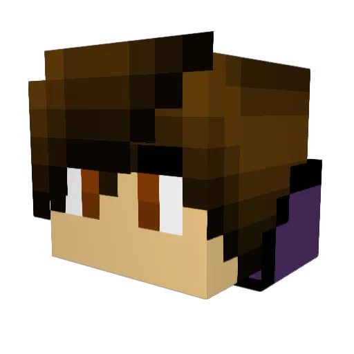 its_sa7an Minecraft avatar head, 3D render