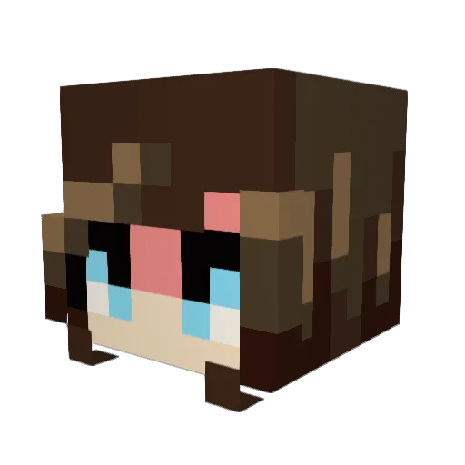 its_sof Minecraft avatar head, 3D render
