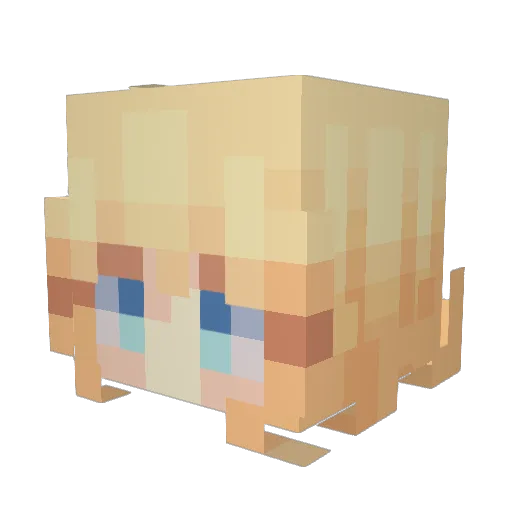 its_stuffy Minecraft avatar head, 3D render