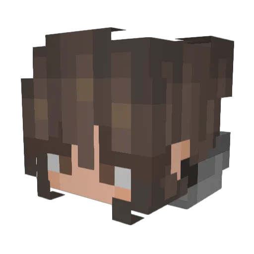 its_sun Minecraft avatar head, 3D render