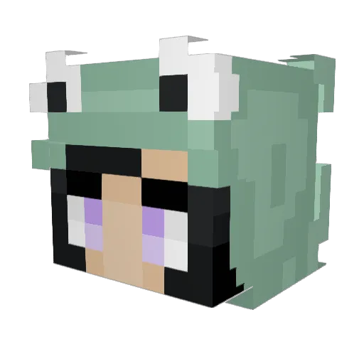 its_svnny Minecraft avatar head, 3D render