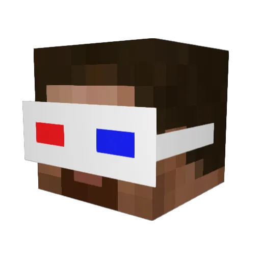 its_yams Minecraft avatar head, 3D render