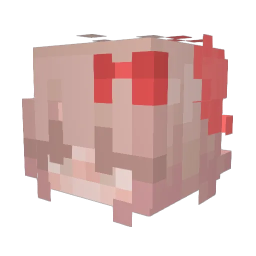 itsabeee Minecraft avatar head, 3D render