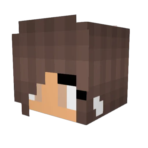 itsabelian Minecraft avatar head, 3D render