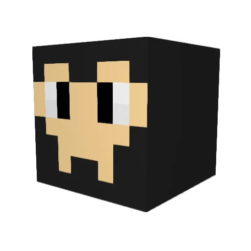 itsadum Minecraft avatar head, 3D render