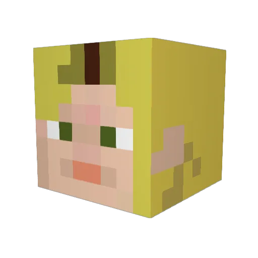 itsalexxie Minecraft avatar head, 3D render