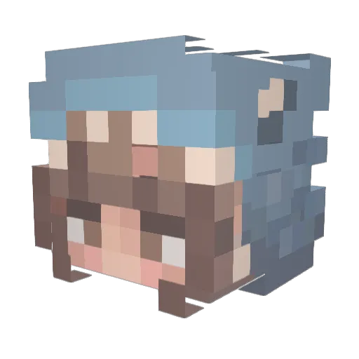 itsali315 Minecraft avatar head, 3D render
