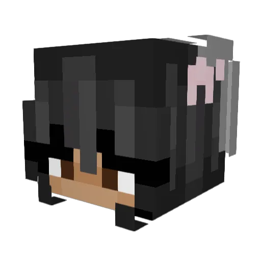 itsalimae Minecraft avatar head, 3D render