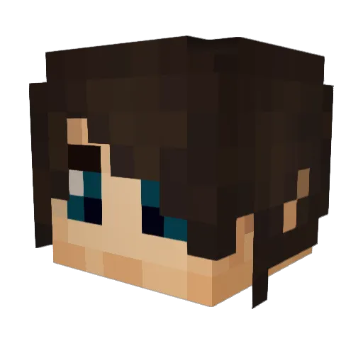 itsamillie Minecraft avatar head, 3D render