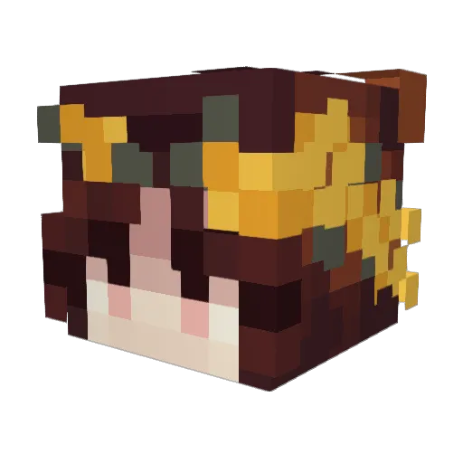 itsautumb Minecraft avatar head, 3D render