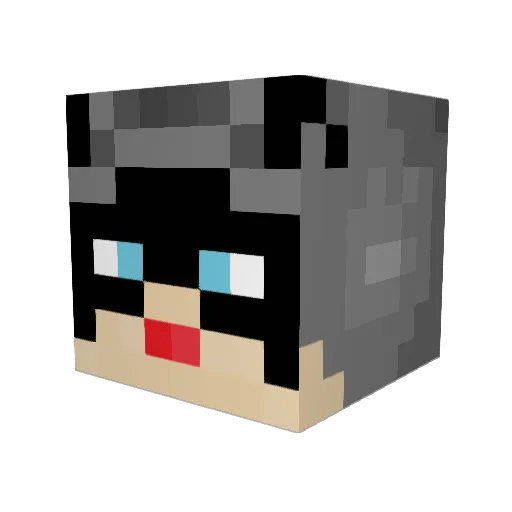itsbazette Minecraft avatar head, 3D render