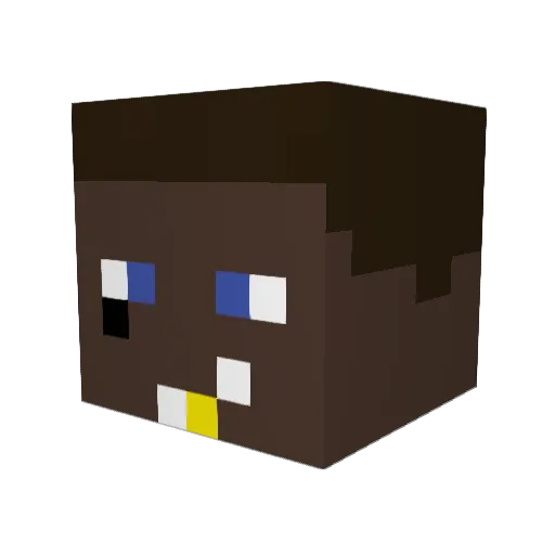 itsbeelee Minecraft avatar head, 3D render