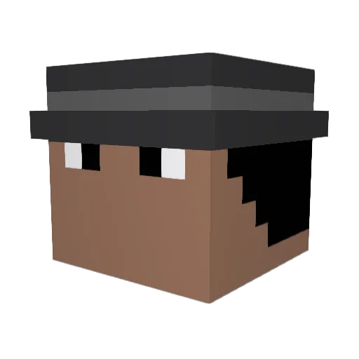 itsbenotelli Minecraft avatar head, 3D render