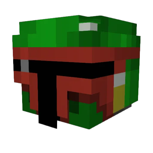 itsbobofett Minecraft avatar head, 3D render