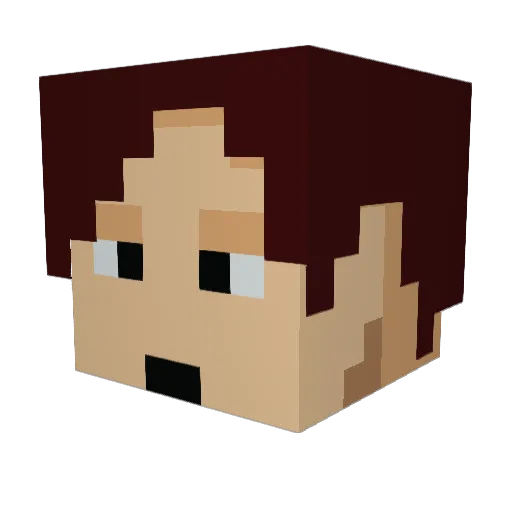 itsbrandond Minecraft avatar head, 3D render