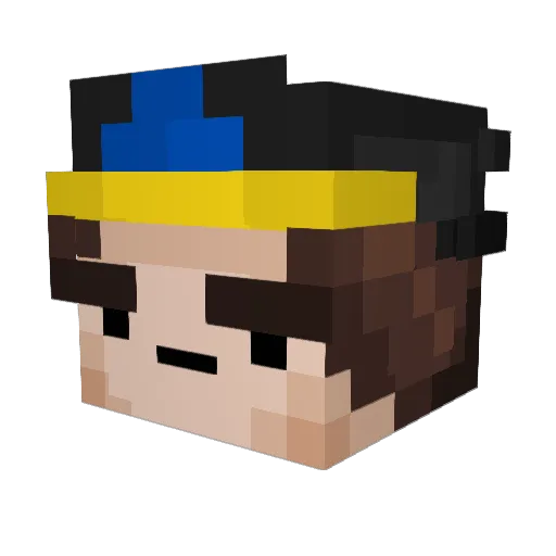itsbroil Minecraft avatar head, 3D render