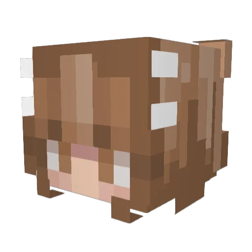 itscappu Minecraft avatar head, 3D render
