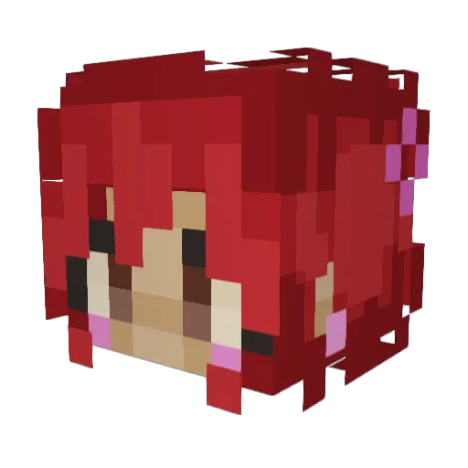 itscerise Minecraft avatar head, 3D render