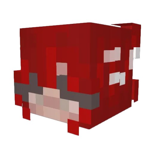 itschiaraa Minecraft avatar head, 3D render
