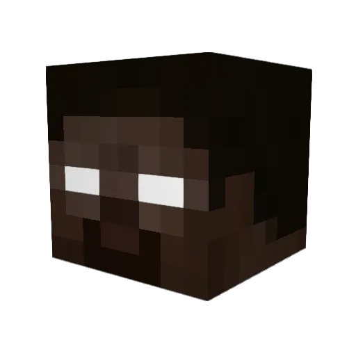 itscool2b Minecraft avatar head, 3D render