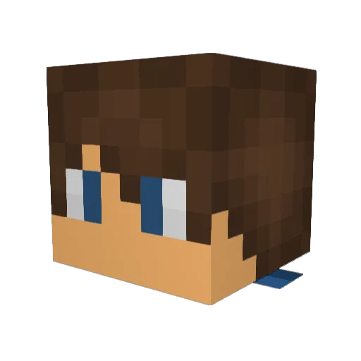 itscraftboss Minecraft avatar head, 3D render