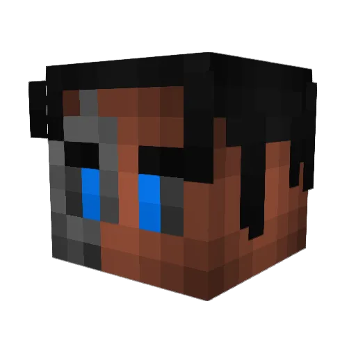 itsdrvn Minecraft avatar head, 3D render
