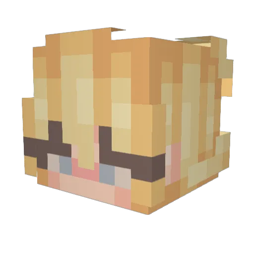 itsellen13 Minecraft avatar head, 3D render