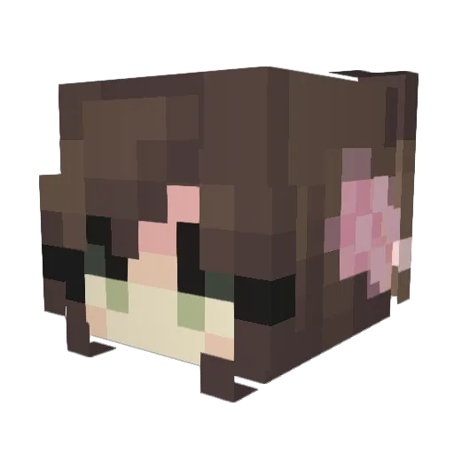 itsemmakay Minecraft avatar head, 3D render