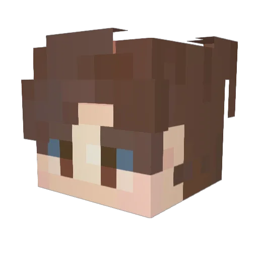 itsen Minecraft avatar head, 3D render