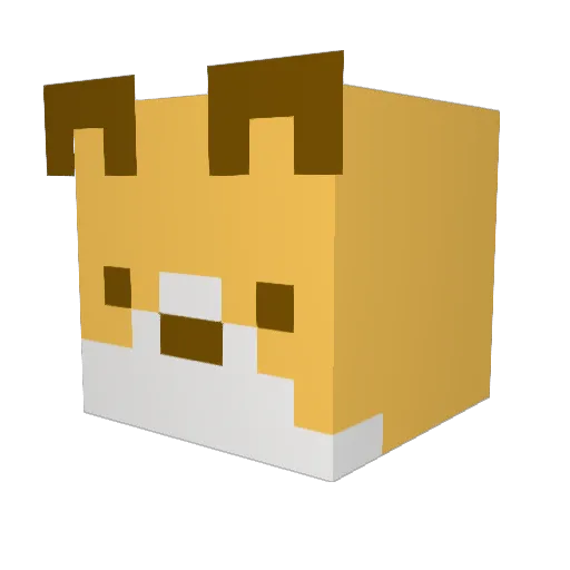itsenvi Minecraft avatar head, 3D render