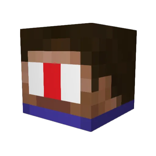 itsgigglebob Minecraft avatar head, 3D render