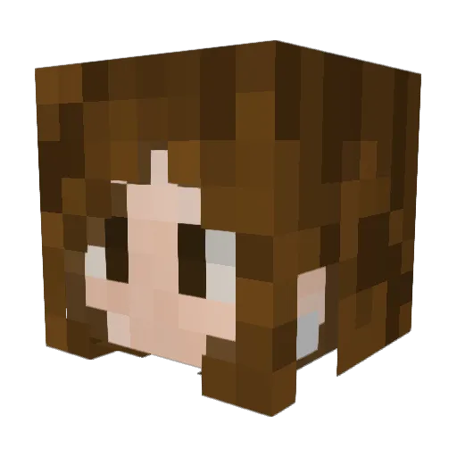 itshannahgriffin Minecraft avatar head, 3D render