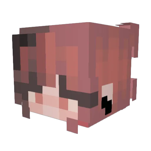 itshannahzx Minecraft avatar head, 3D render