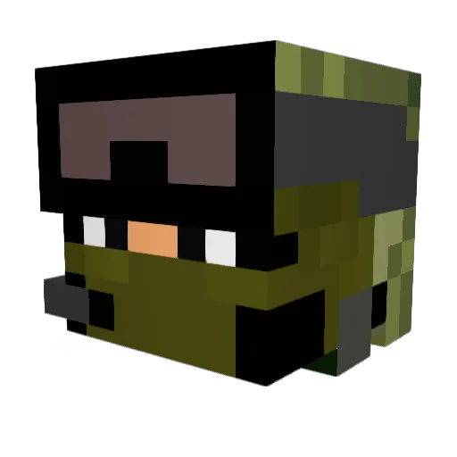 itsjakehere Minecraft avatar head, 3D render