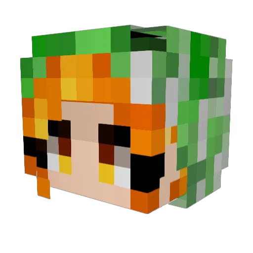 itsjasons Minecraft avatar head, 3D render