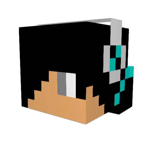 itsjepee Minecraft avatar head, 3D render